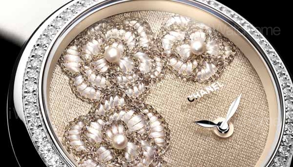 2015 Only Watch│CHANEL香奈兒Mademoiselle Prive山茶花刺繡錶